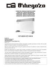 Orbegozo CVT 3300 B Instruction Manual