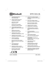 EINHELL GP-PS 18/20 Li BL Original Operating Instructions