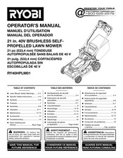Ryobi RY40HPLM01 Operator's Manual