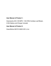 GreenWorks 24252 Operator's Manual