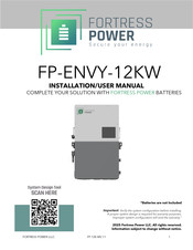 Fortress Power Envy True 12KW Installation & User Manual