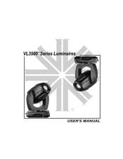 Vari Lite VL3500 SERIES User Manual