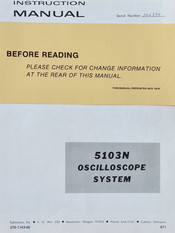 Tektronix 5103N Instruction Manual
