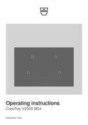 V-ZUG CombiCookTop V2000 I804 Operating Instructions Manual