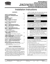 United Technologies Carrier WeatherMaker 50A2 035 Installation Instructions Manual