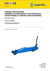 Haklift TUNKHA10PRO Original Instructions Manual