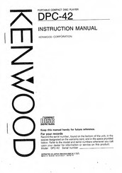 Kenwood DPC-42 Instruction Manual
