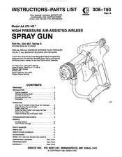 Graco AA 270 HS Instructions And Parts List