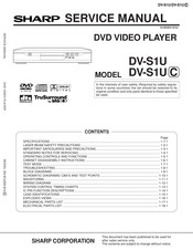 Sharp DV-S1U Service Manual