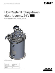 SKF Lincoln 85763MS0 User And Maintenance Instructions