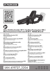 Parkside PGHSA 20-Li A1 Translation Of The Original Instructions
