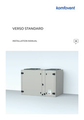 Komfovent VERSO R 1300 UV Installation Manual
