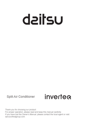 Daitsu DS-9KIDB Owner's Manual
