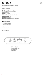 Bubble BXLAMP01 User Manual