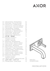 Axor Citterio 39112000 Instructions For Use/Assembly Instructions