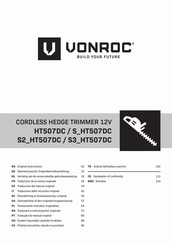 VONROC S2 HT507DC Original Instructions Manual