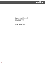 Revox STUDIOART S100 Operating Manual