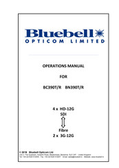 Bluebell BC390T Operation Manual