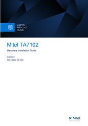 Mitel TA7102 Hardware Installation Manual