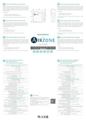 Airzone Aidoo Zigbee AZAI6ZBE Series Quick Start Manual