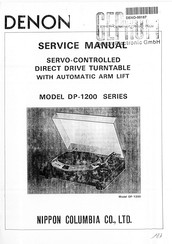 Nippon Denon DP-1200 Series Service Manual