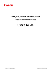 Canon imageRUNNER ADVANCE DX C3930i User Manual