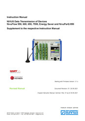 Nivus NivuParQ 850 Instruction Manual