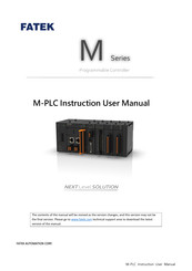 FATEK M Series Instructions & User's Manual