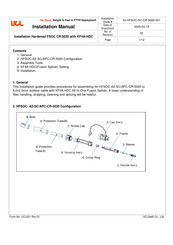UCL SWIFT KF4A-HDC Installation Manual