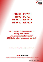 Unigas RBY510 Manual Of Installation - Use - Maintenance