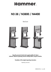 Hammer N4400 Operating Instructions Manual
