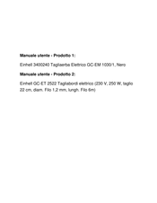 EINHELL GC-ET 2522 Original Operating Instructions
