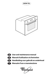 Whirlpool AKZM 756 User And Maintenance Manual