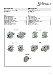 Staubli Coax 1.5 GHz Assembly Instructions Manual