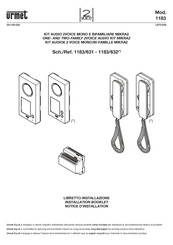 urmet domus 1183 Installation Booklet