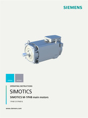 Siemens 1PH813 Operating Instructions Manual