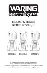 Waring BB320E/K Manual