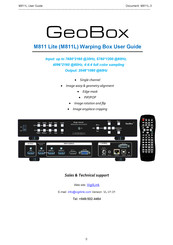 GeoBox M811 User Manual