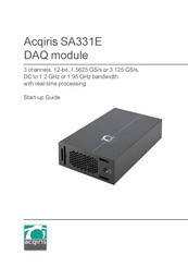 Acqiris SA331E Startup Manual