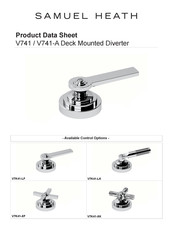 Samuel Heath V7K41-XK Product Data Sheet