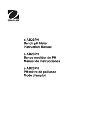 OHAUS AB23PH-F Instruction Manual