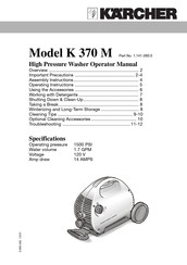 Kärcher K 370 M Operator's Manual