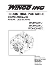 Winco WC6000HE/D Installation And Operator's Manual