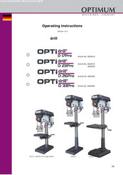 Optimum 3003030 Operating Instructions Manual