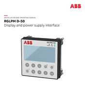 ABB RGLPM D-50 Installation And Operating Manual