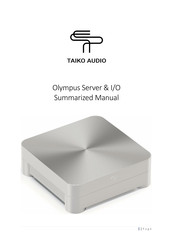 TAIKO Audio Olympus Manual