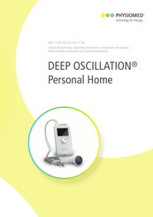 Physiomed DEEP OSCILLATION Personal Home Operating Instructions Manual