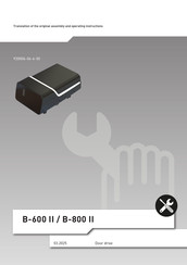Tormatic B-604 Original Assembly And Operating Instructions