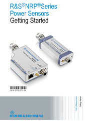 Rohde & Schwarz R&S NRP Series Getting Started