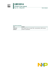 NXP Semiconductors LPC5411 Series User Manual